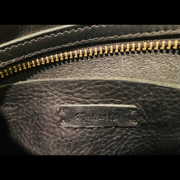 MADEWELL small transport leather zip black crossbody bag purse - Picture 6 of 8